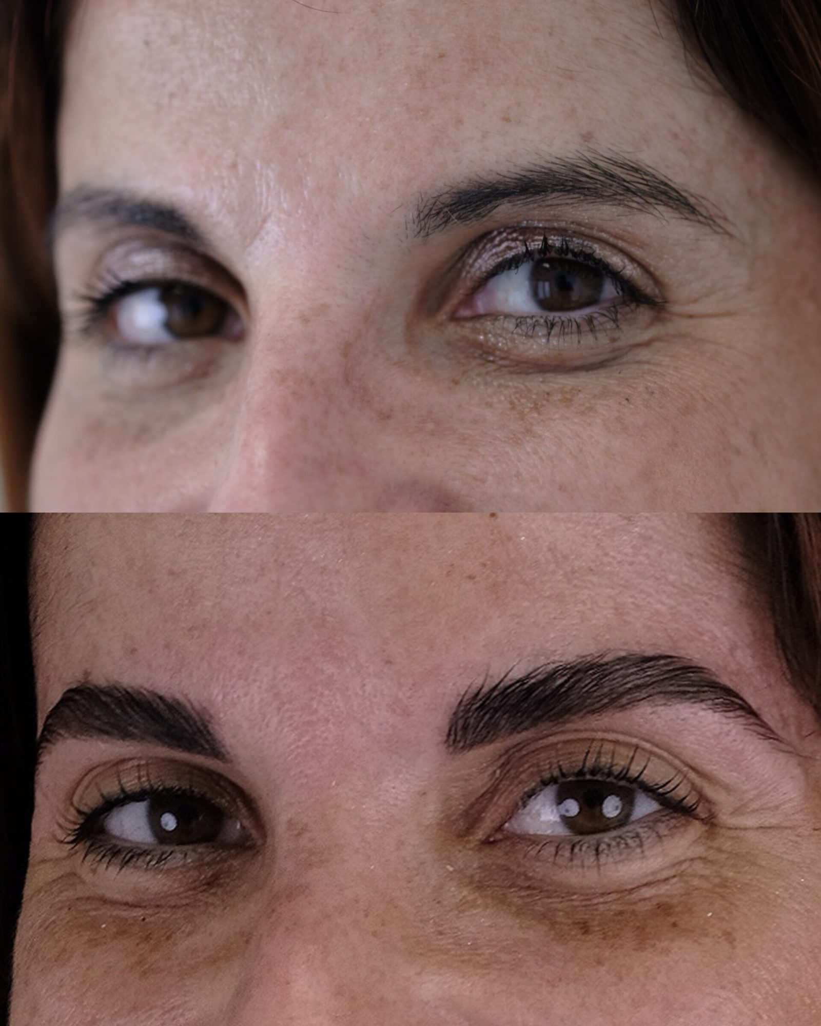 Laminazione ciglia e sopracciglia, prima e dopo, Brilances Beauty Decimomannu